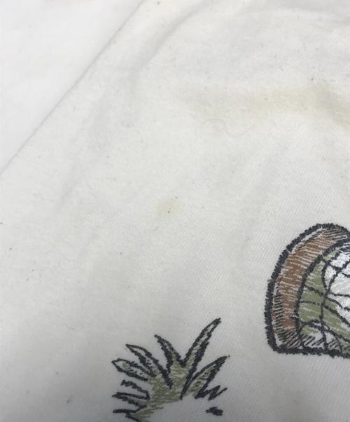 キャラクターTシャツ（キャラクターTシャツ）キャラクターTシャツ (キャラクターTシャツ) 90s アニマルキングダム サファリマルチプリントTシャツ ベージュ サイズ:Mの古着・服飾アイテム