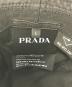 中古・古着 PRADA (プラダ) ナイロン 三角ロゴバケットハット ブラック サイズ:L：45000円