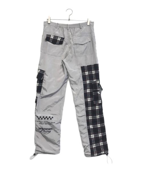Unknown london（アンノウンロンドン）Unknown LONDON (アンノウンロンドン) 切替カーゴパンツ グレー サイズ:Mの古着・服飾アイテム