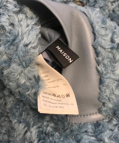 MAISON SPECIAL（メゾンスペシャル）MAISON SPECIAL (メゾンスペシャル) Reversible Vegan Mouton Coat ブルー サイズ:FREEの古着・服飾アイテム