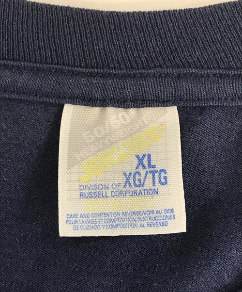 キャラクターTシャツ（キャラクターTシャツ）キャラクターTシャツ (キャラクターTシャツ) Disney HOT SPRINGS(ディズニー ホットスプリングス)プリントTシャツ ネイビー サイズ:XLの古着・服飾アイテム