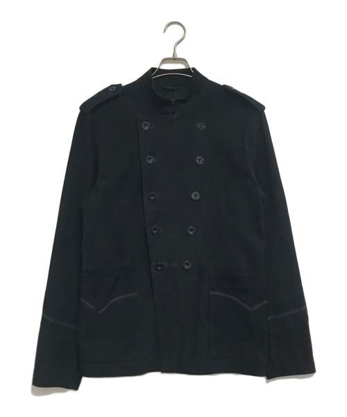 pretty green（プリティーグリーン）Pretty Green (プリティーグリーン) Retro Mod Suede Military Jacket ブラック サイズ:3の古着・服飾アイテム