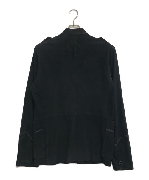 pretty green（プリティーグリーン）Pretty Green (プリティーグリーン) Retro Mod Suede Military Jacket ブラック サイズ:3の古着・服飾アイテム