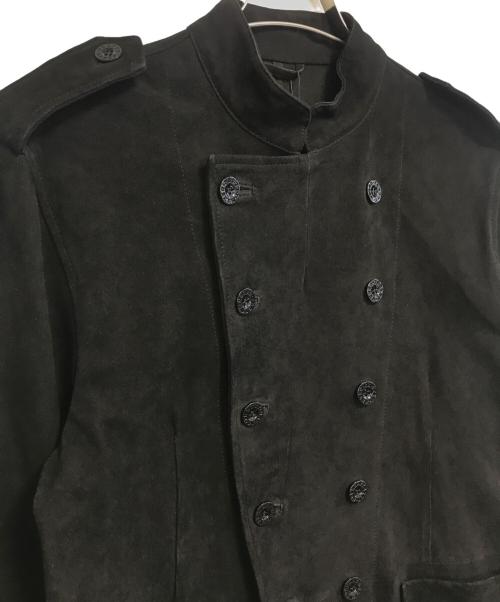 pretty green（プリティーグリーン）Pretty Green (プリティーグリーン) Retro Mod Suede Military Jacket ブラック サイズ:3の古着・服飾アイテム