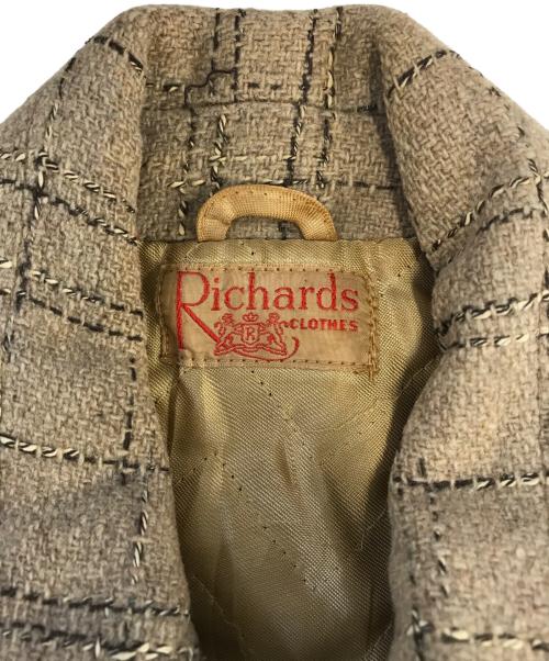 Richards CLOTHES（リチャーズ クローズ）Richards CLOTHES (リチャーズ クローズ) ウールコート ベージュ サイズ:表記なしの古着・服飾アイテム