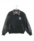 PLANET MARSプラネットマーズ）の古着「切替スタジャン」｜ブラック