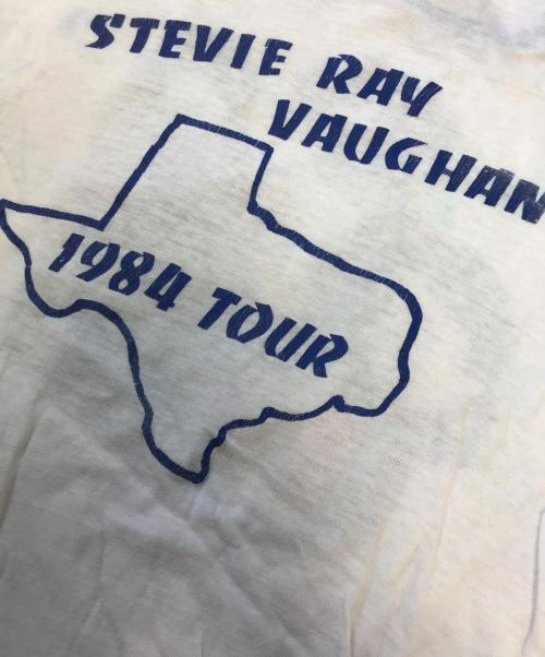 アーティストノースリーブTシャツ（アーティストノースリーブTシャツ）アーティストノースリーブTシャツ (アーティストノースリーブTシャツ) 80s STEVIE RAY VAUGHAN(スティーヴィー・レイ・ヴォーン) アーティストノースリーブTシャツ ホワイト サイズ:表記なしの古着・服飾アイテム