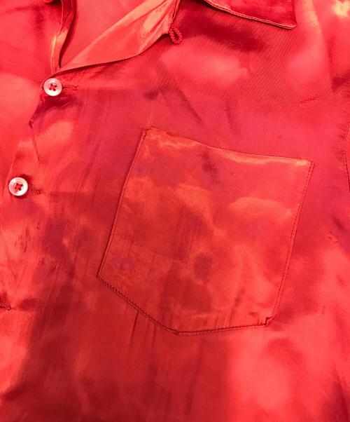 Bowler's（ボウラーズ）Bowler's (ボウラーズ) サテンシャツ レッド サイズ:Mの古着・服飾アイテム