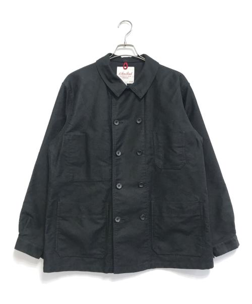 Le Sans Pareil（ル サン パレイユ）Le Sans Pareil (ル サン パレイユ) コットンモールスキン トラディショナル ダブルカバーオール ブラック サイズ:42の古着・服飾アイテム