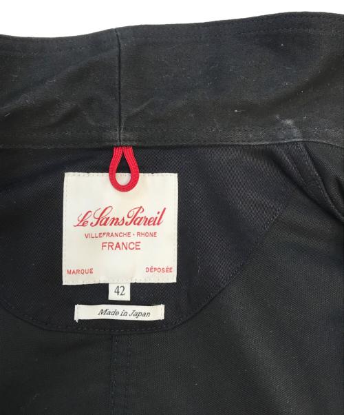 Le Sans Pareil（ル サン パレイユ）Le Sans Pareil (ル サン パレイユ) コットンモールスキン トラディショナル ダブルカバーオール ブラック サイズ:42の古着・服飾アイテム