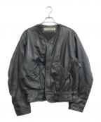 P・W・FORTEP・W・FORTE）の古着「レザージャケット」｜ブラック