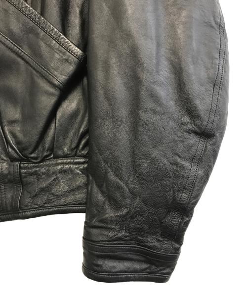 P・W・FORTE（P・W・FORTE）P・W・FORTE (P・W・FORTE) レザージャケット ブラック サイズ:Mの古着・服飾アイテム