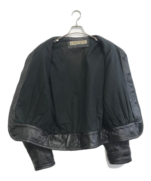 P・W・FORTE（P・W・FORTE）P・W・FORTE (P・W・FORTE) レザージャケット ブラック サイズ:Mの古着・服飾アイテム