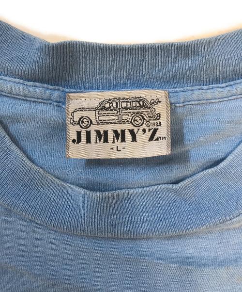 JIMMY'Z（ジミーズ）JIMMY'Z (ジミーズ) プリントTシャツ ブルー サイズ:Lの古着・服飾アイテム