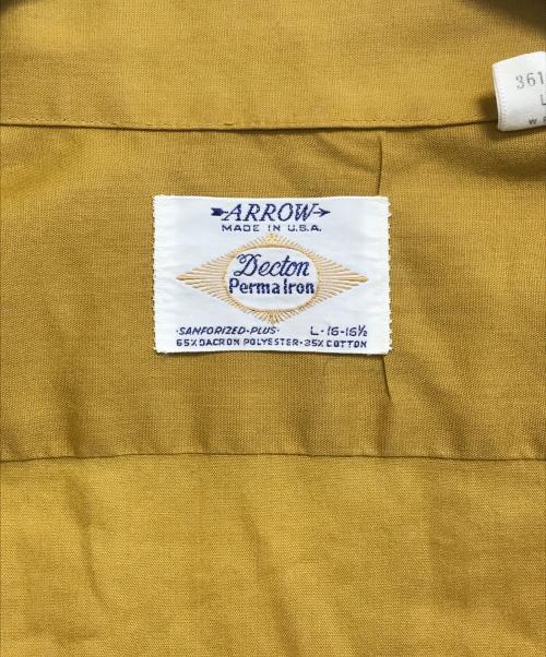 ARROW（アロー）ARROW (アロー) オープンカラーシャツ ベージュ サイズ:Lの古着・服飾アイテム