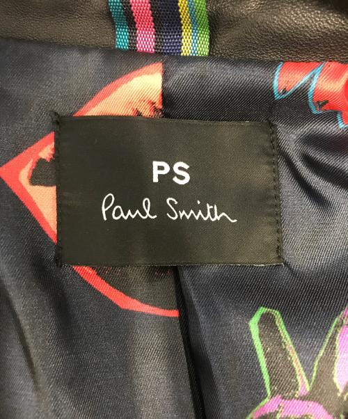 PAUL SMITH（ポールスミス）PAUL SMITH (ポールスミス) ダブルライダースジャケット ブラック サイズ:42の古着・服飾アイテム