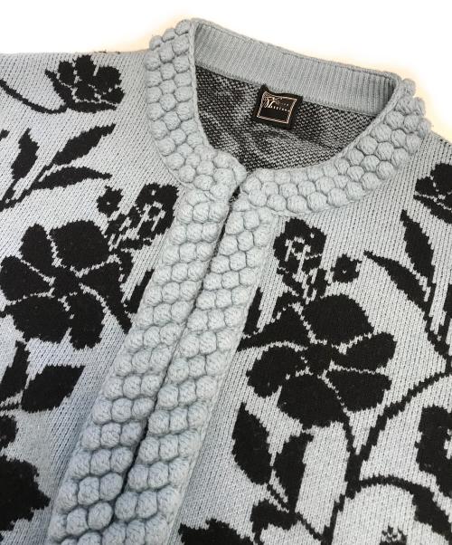 KEITA MARUYAMA（ケイタマルヤマ）KEITA MARUYAMA (ケイタマルヤマ) ニットカーディガン ブルーの古着・服飾アイテム