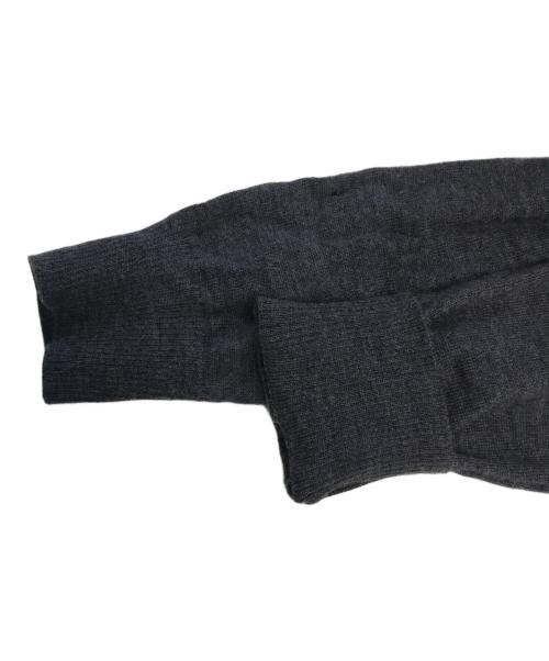 AMI Alexandre Mattiussi（アミアレクサンドルマテュッシ）AMI Alexandre Mattiussi (アミアレクサンドルマテュッシ) ロゴニットカーディガン グレー サイズ:Mの古着・服飾アイテム