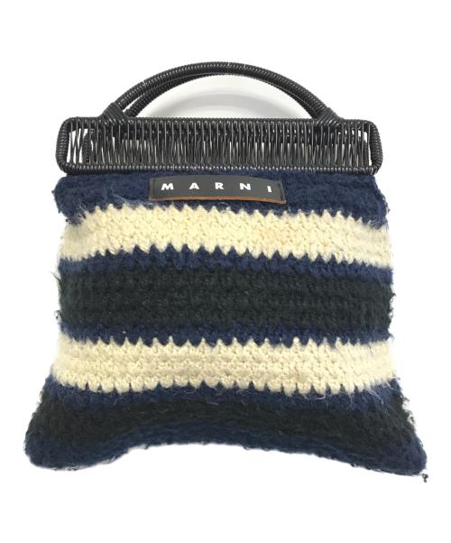 MARNI（マルニ）MARNI (マルニ) クロシェニットバック ブルー サイズ:表記なしの古着・服飾アイテム