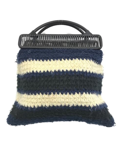 MARNI（マルニ）MARNI (マルニ) クロシェニットバック ブルー サイズ:表記なしの古着・服飾アイテム