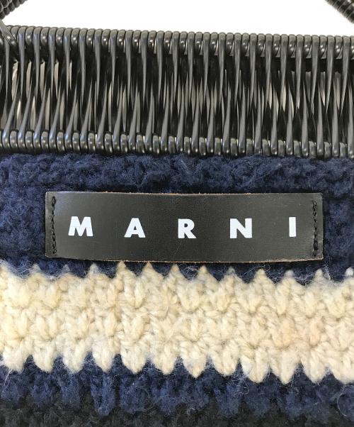 MARNI（マルニ）MARNI (マルニ) クロシェニットバック ブルー サイズ:表記なしの古着・服飾アイテム