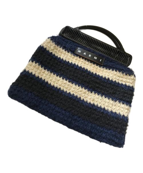 MARNI（マルニ）MARNI (マルニ) クロシェニットバック ブルー サイズ:表記なしの古着・服飾アイテム