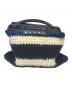 MARNI（マルニ）の古着「クロシェニットバック」｜ブルー