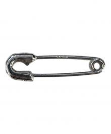 JAM HOME MADE（ジャムホームメイド）の古着「安全ピンダイヤモンドピアス」｜イエロー×ゴールド