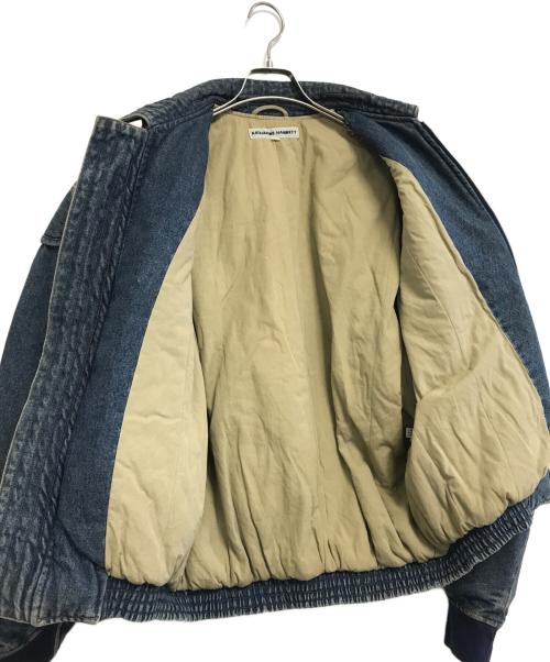 KATHARINE HAMNETT（キャサリンハムネット）KATHARINE HAMNETT (キャサリンハムネット) デニムカーゴボンバージャケット インディゴ サイズ:Mの古着・服飾アイテム