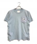 sacai×Carhartt WIPサカイ×カーハート ワークインプログレス）の古着「ポケットTシャツ」｜ブルー