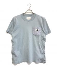 sacai×Carhartt WIP（サカイ×カーハート ワークインプログレス）の古着「ポケットTシャツ」｜ブルー