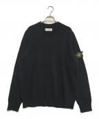 STONE ISLANDストーンアイランド）の古着「クルーネックニット」｜ブラック
