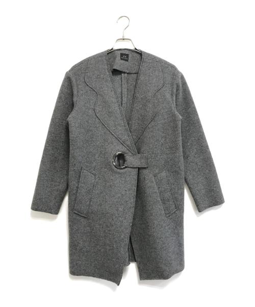ARMANI EXCHANGE（アルマーニ エクスチェンジ）ARMANI EXCHANGE (アルマーニ エクスチェンジ) ウールコート グレー サイズ:Sの古着・服飾アイテム