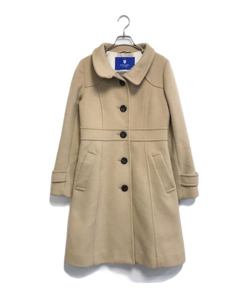 BLUE LABEL CRESTBRIDGE（ブルーレーベルクレストブリッジ）BLUE LABEL CRESTBRIDGE (ブルーレーベルクレストブリッジ) ウールコート ベージュ サイズ:38の古着・服飾アイテム