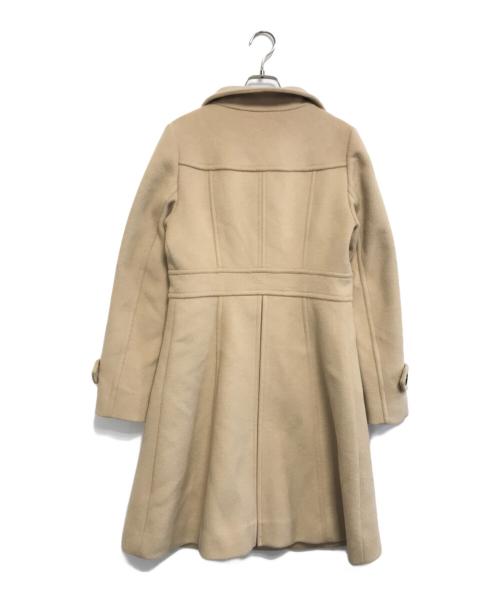 BLUE LABEL CRESTBRIDGE（ブルーレーベルクレストブリッジ）BLUE LABEL CRESTBRIDGE (ブルーレーベルクレストブリッジ) ウールコート ベージュ サイズ:38の古着・服飾アイテム