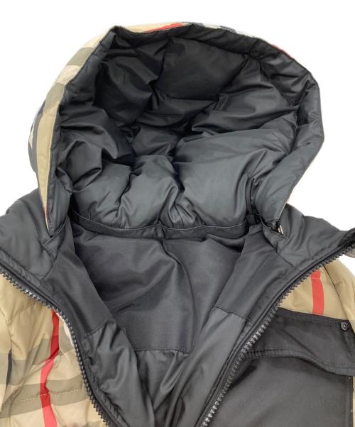 BURBERRY（バーバリー）BURBERRY (バーバリー) ハウスチェックナイロンリバーシブルダウンジャケット ベージュ サイズ:150の古着・服飾アイテム