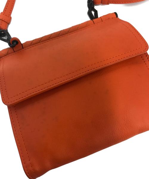 BOTTEGA VENETA（ボッテガベネタ）BOTTEGA VENETA (ボッテガベネタ) イントレチャートショルダーバッグ オレンジ サイズ:表記なしの古着・服飾アイテム
