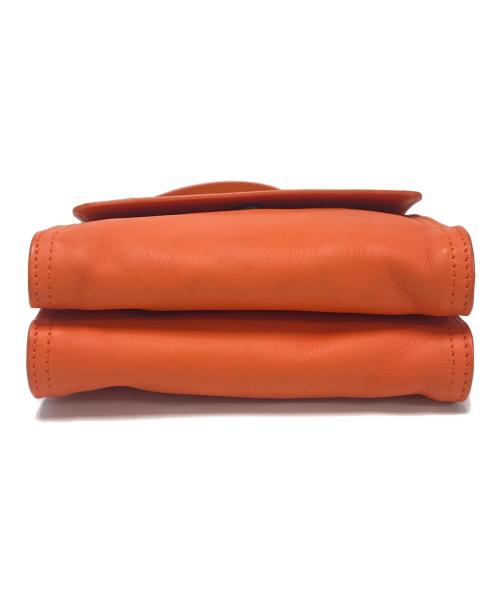 BOTTEGA VENETA（ボッテガベネタ）BOTTEGA VENETA (ボッテガベネタ) イントレチャートショルダーバッグ オレンジ サイズ:表記なしの古着・服飾アイテム
