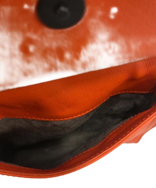 BOTTEGA VENETA（ボッテガベネタ）BOTTEGA VENETA (ボッテガベネタ) イントレチャートショルダーバッグ オレンジ サイズ:表記なしの古着・服飾アイテム