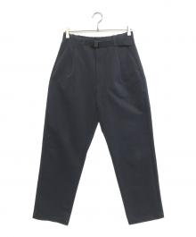 GOLDWIN（ゴールドウイン）の古着「One Tuck Tapered Stretch Pants」｜ネイビー