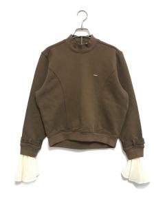 中古・古着通販】NULLUS (ヌールス) DECONSTRUCTED SWEATER グレージュ