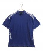 COMME des GARCONS HOMME PLUSコムデギャルソンオムプリュス）の古着「ハーフジップカットソー」｜ブルー