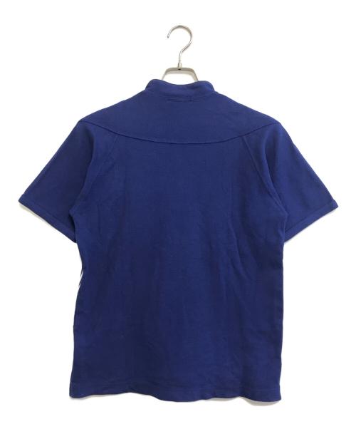 COMME des GARCONS HOMME PLUS（コムデギャルソンオムプリュス）COMME des GARCONS HOMME PLUS (コムデギャルソンオムプリュス) ハーフジップカットソー ブルー サイズ:Ｍの古着・服飾アイテム