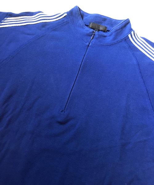 COMME des GARCONS HOMME PLUS（コムデギャルソンオムプリュス）COMME des GARCONS HOMME PLUS (コムデギャルソンオムプリュス) ハーフジップカットソー ブルー サイズ:Ｍの古着・服飾アイテム