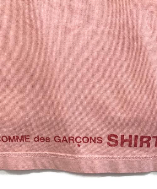 COMME des GARCONS SHIRT（コムデギャルソンシャツ）COMME des GARCONS SHIRT (コムデギャルソンシャツ) ドッキングポロシャツ ピンク サイズ:Ⅼの古着・服飾アイテム