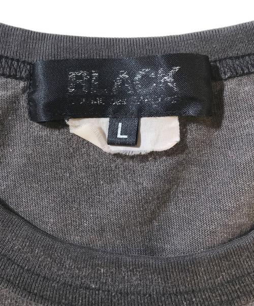 BLACK COMME des GARCONS（ブラックコムデギャルソン）BLACK COMME des GARCONS (ブラックコムデギャルソン) プリントTシャツ ブラック サイズ:Ⅼの古着・服飾アイテム