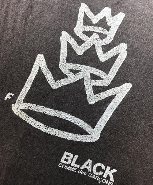 BLACK COMME des GARCONS（ブラックコムデギャルソン）BLACK COMME des GARCONS (ブラックコムデギャルソン) プリントTシャツ ブラック サイズ:Ⅼの古着・服飾アイテム