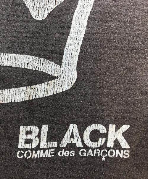 BLACK COMME des GARCONS（ブラックコムデギャルソン）BLACK COMME des GARCONS (ブラックコムデギャルソン) プリントTシャツ ブラック サイズ:Ⅼの古着・服飾アイテム