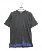 COMME des GARCONS HOMMEコムデギャルソン オム）の古着「切替Tシャツ」｜グレー