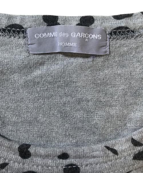 COMME des GARCONS HOMME（コムデギャルソン オム）COMME des GARCONS HOMME (コムデギャルソン オム) ドットプリントTシャツ グレー サイズ:表記なしの古着・服飾アイテム
